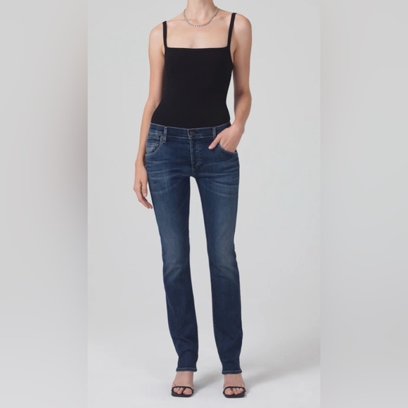Citizens of Humanity Emerson Mid Rise Relaxed Long Blue Ridge Sz 27 Sty 1518-372 - Picture 1 of 9